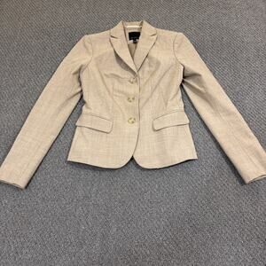 The Limited Suit Jacket Size 2 S Narrow Fit Dress Blazer Office Wear Beige